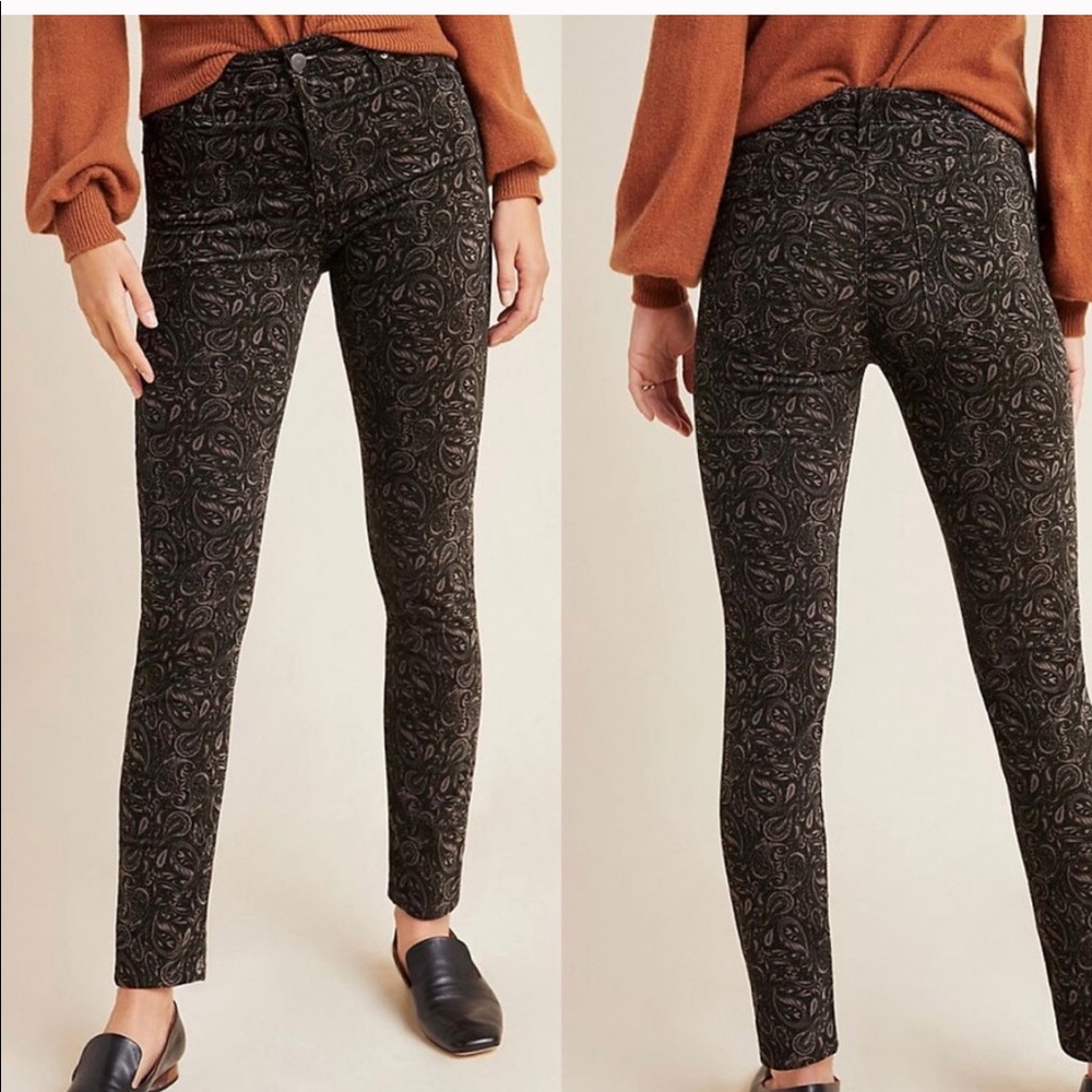 NWT Anthropologie Stevie High Rise Velvet Jean 26